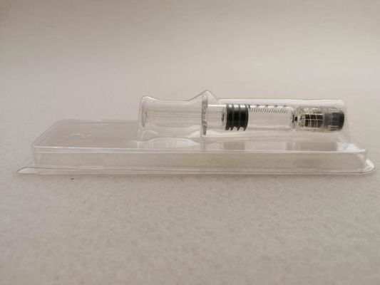 Medisch apparaat Blister Packaging PET PVC Clamshell voor 1.0 ml spuitprocestype