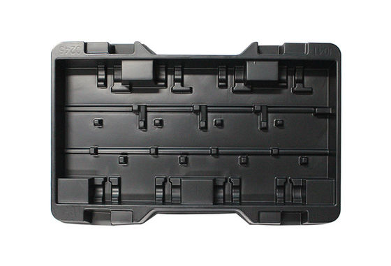 Zwarte ESD Plastic Electronic Blister Tray Anti-static Blister Tray